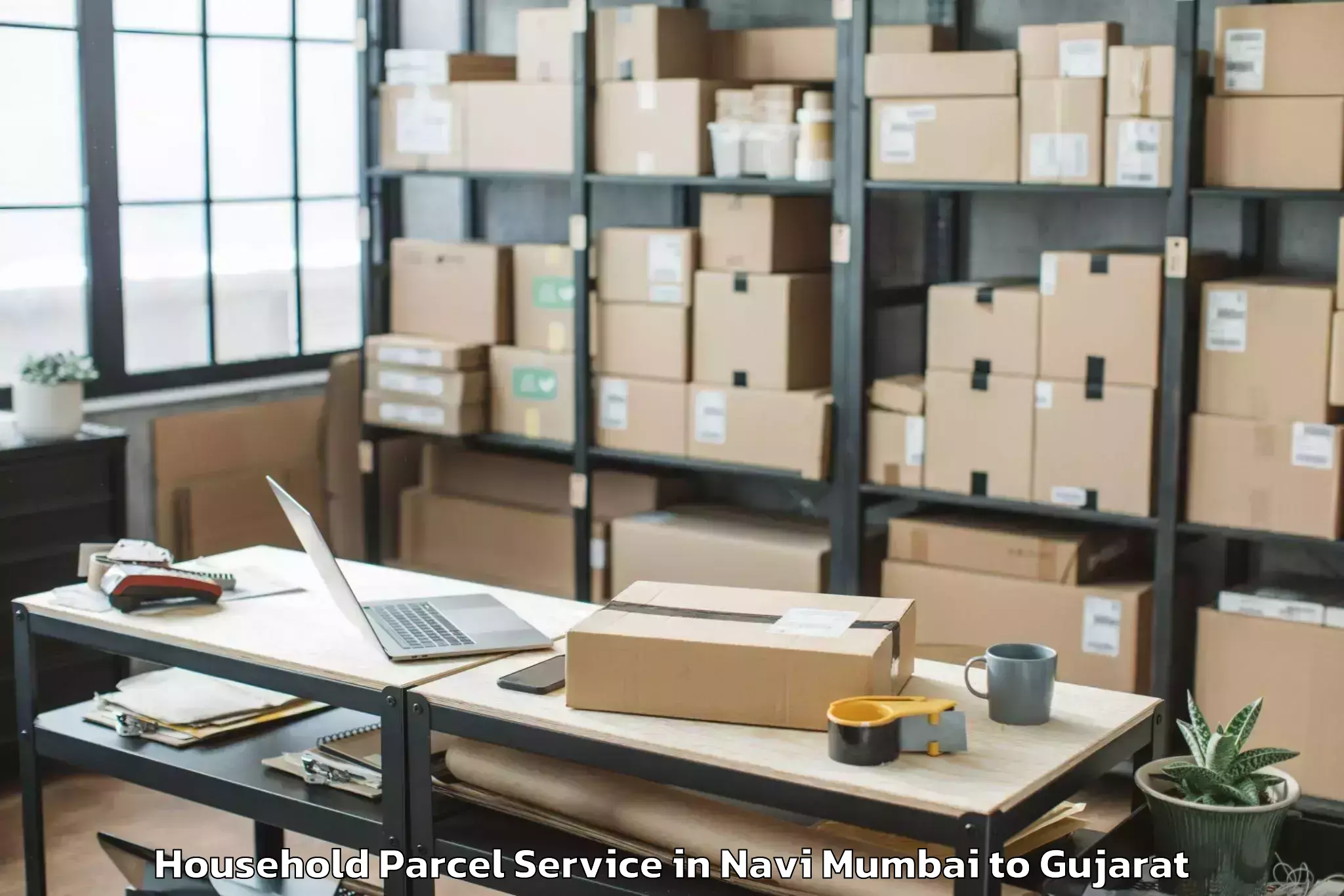 Trusted Navi Mumbai to Chanasma Household Parcel